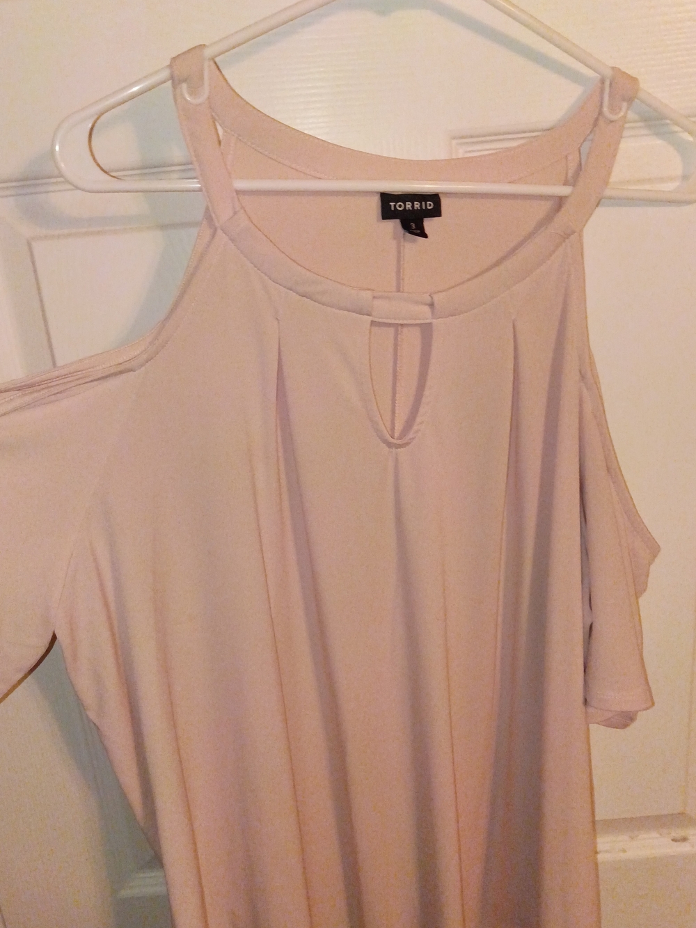 torrid Blush Pink Cold-Shoulder Halter Tank